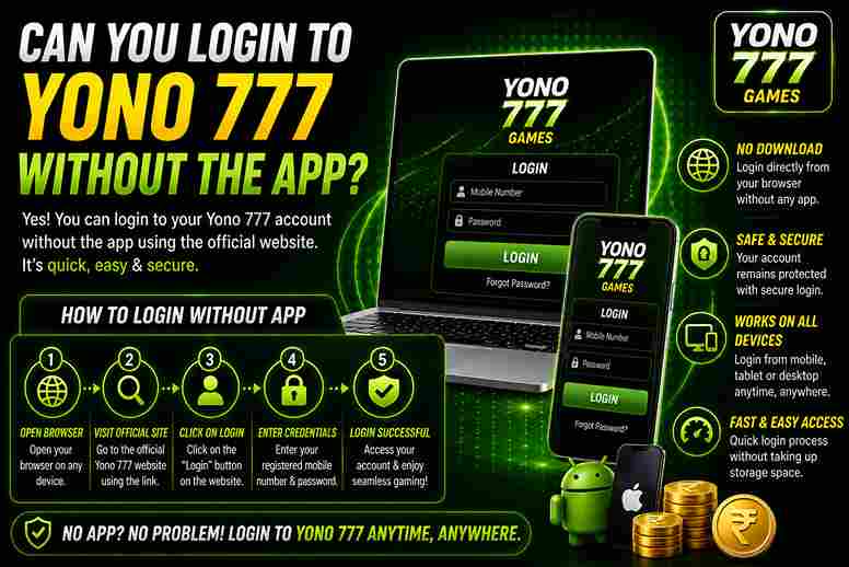 yono 777 login without app